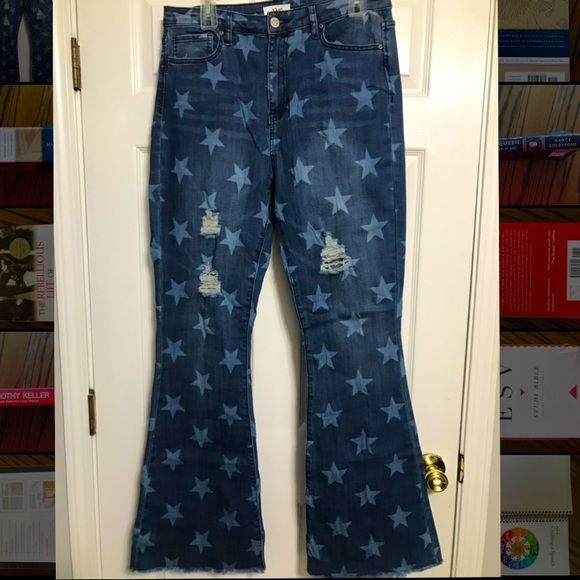 YMI Pants - Denim Bell Bottoms w/ Stars